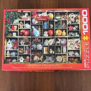 Eurographics Christmas Ornaments Puzzle 1000 pc. New in box